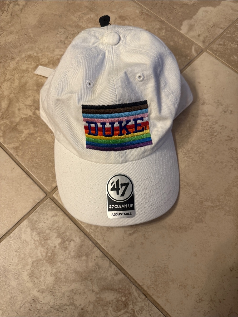 47 White Cap Duke Pride Cap